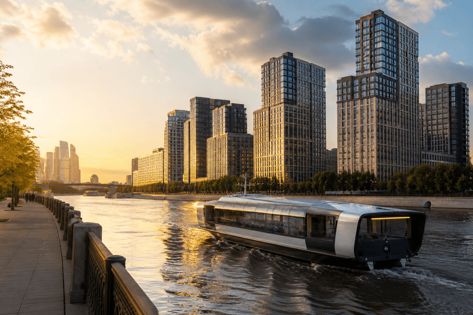 Речной транспорт и набережные Москвы: новый каркас для жизни у воды